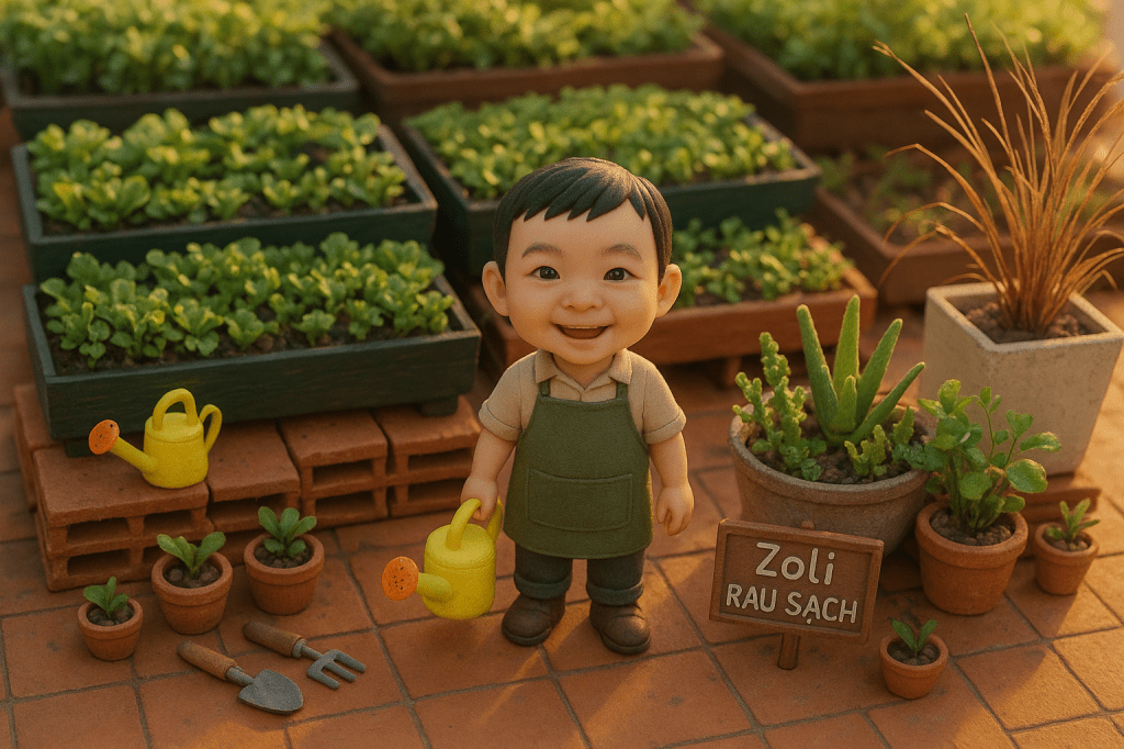 Nhớ một thời… rau 🌽 sạch trên sân thượng chung cư Quận 8&nbsp;Tphcm