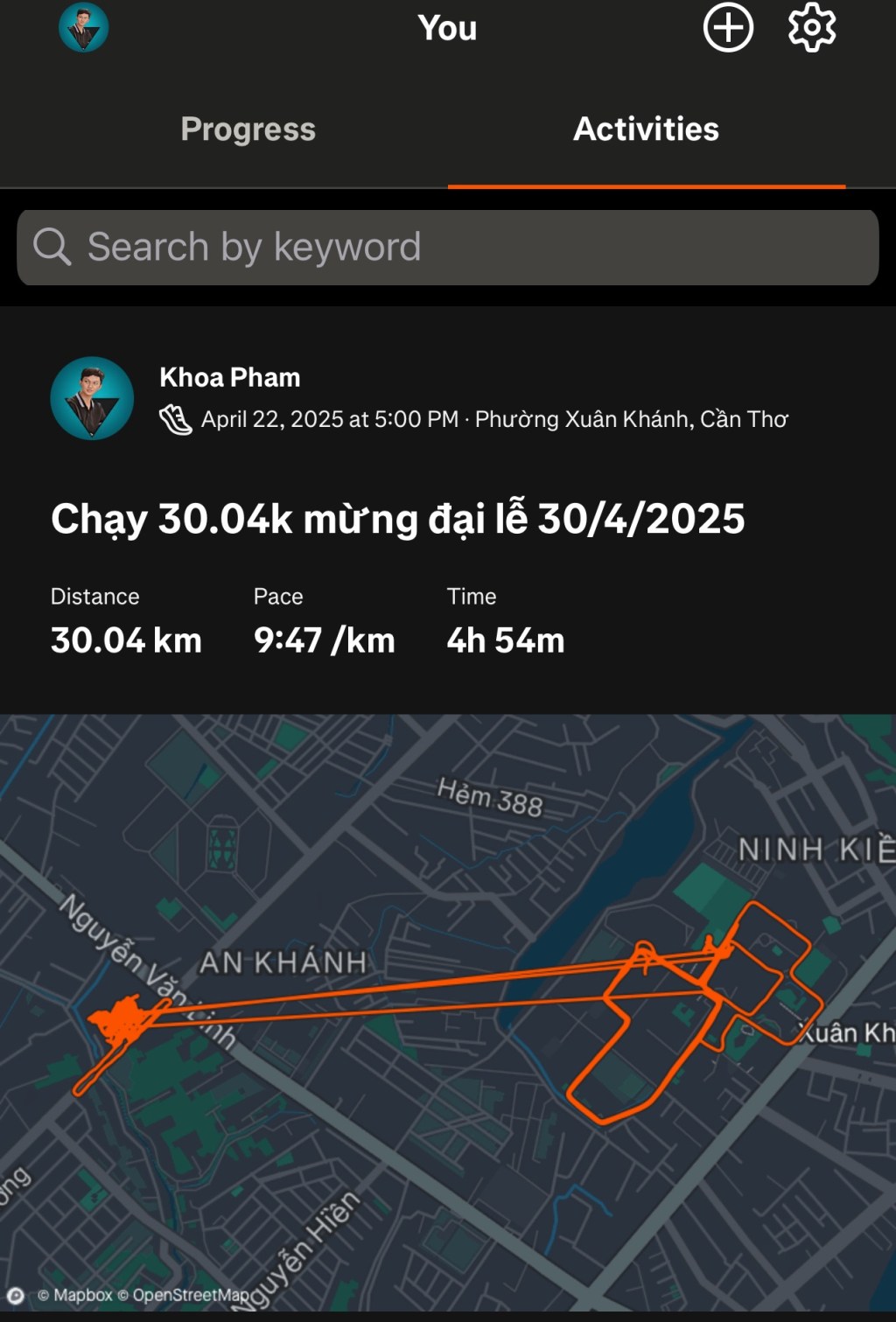 CHALLENGE EVENT 30.4KM – KỶ NIỆM 50 NĂM GIẢI PHÓNG MIỀN&nbsp;NAM
