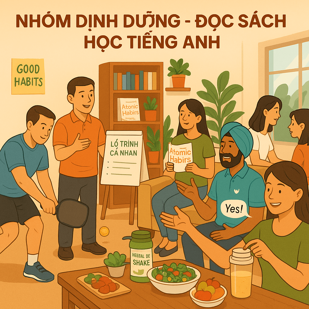 📘 MÔ HÌNH NHÓM DINH DƯỠNG – ĐỌC SÁCH 📕 – HỌC TIẾNG ANH&nbsp;🇬🇧